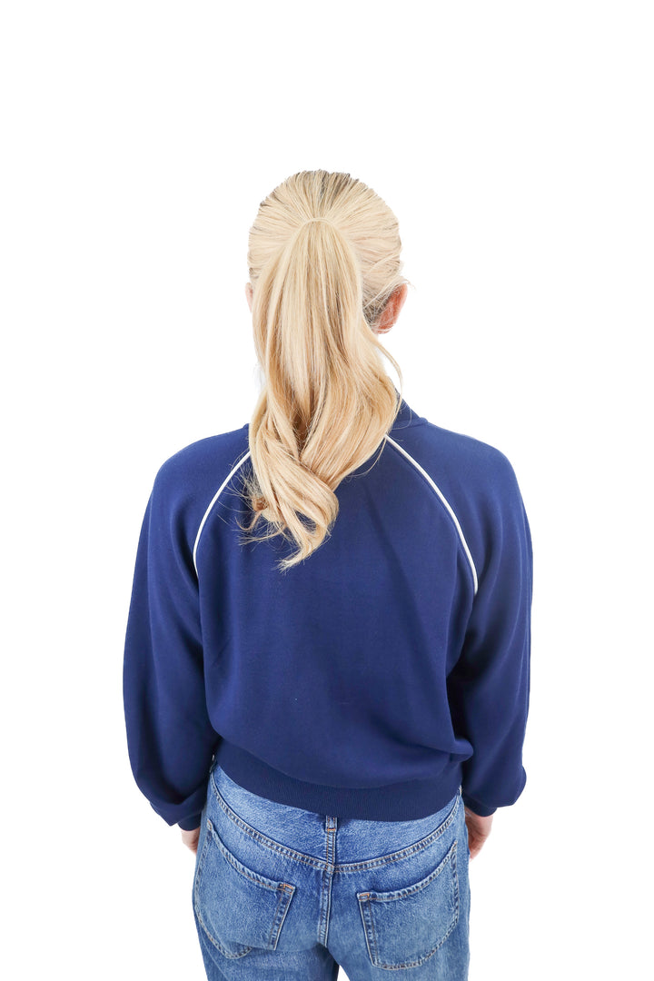 Spanx AirPique blue full zip jacket NWT (S)