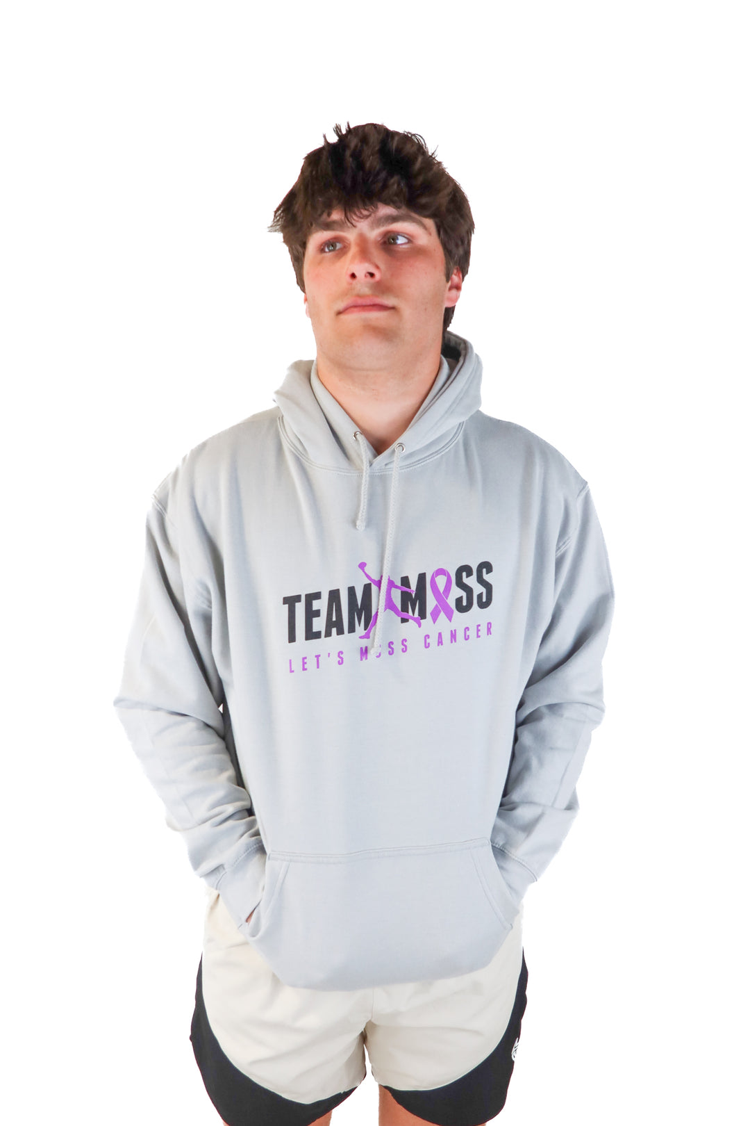 team moss grey hoodie (xl)