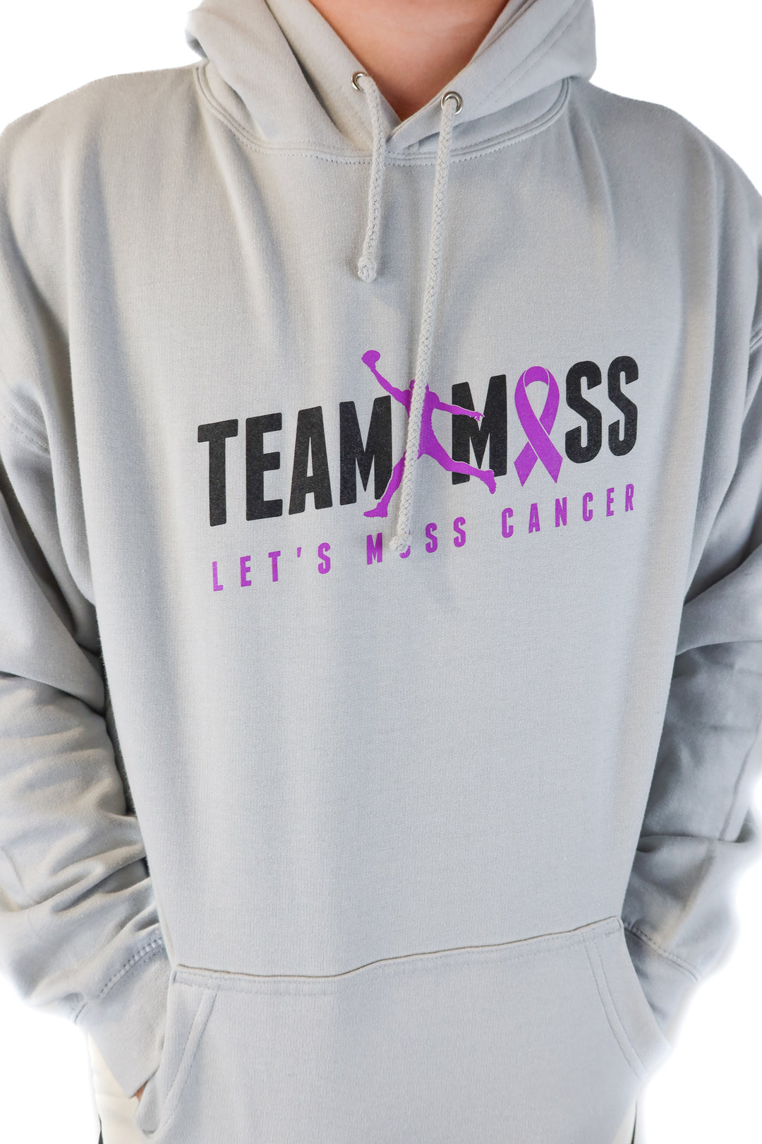 team moss grey hoodie (xl)