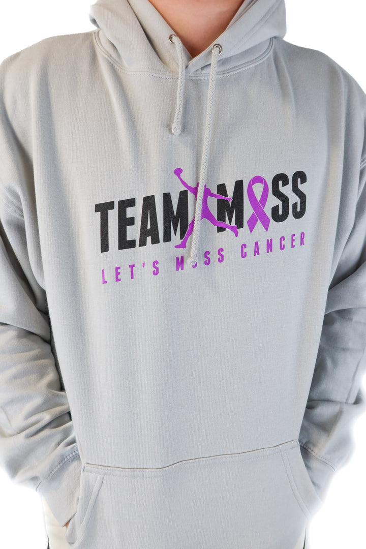 team moss grey hoodie (xl)