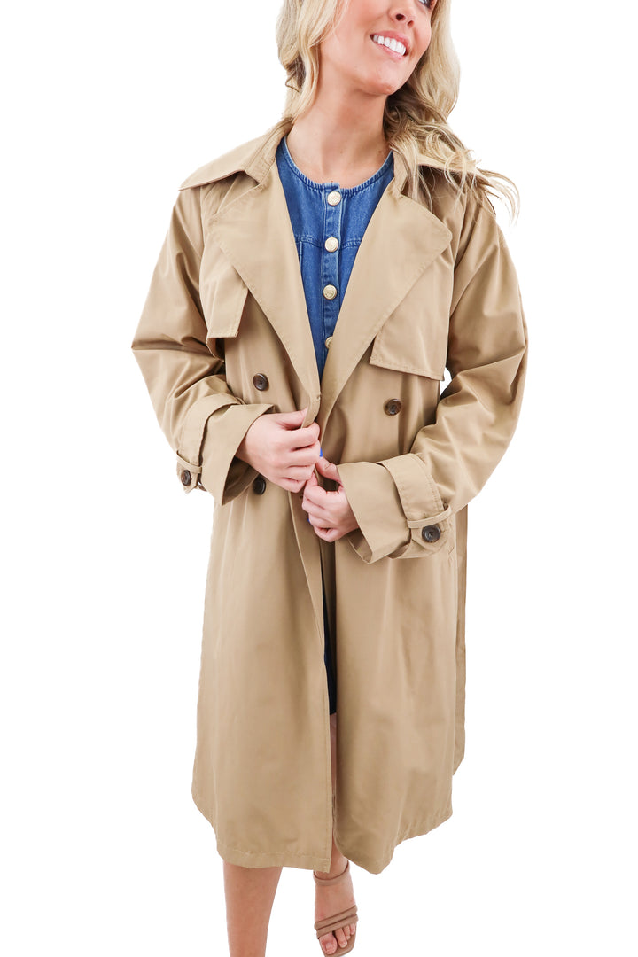 Abercrombie & Fitch trench coat (XS; retail $140)