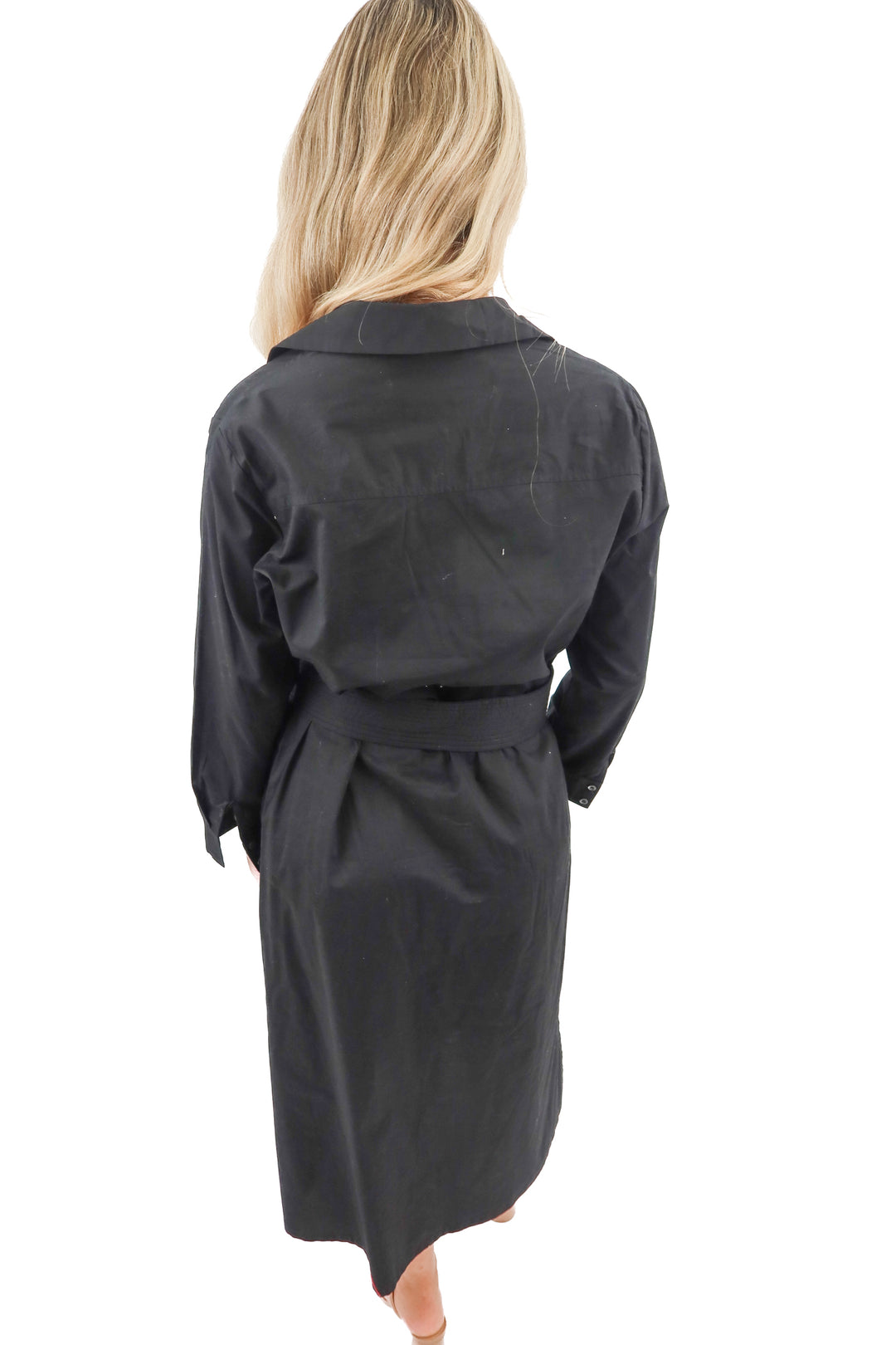 Tuckernuck black belted maxi dress (S)