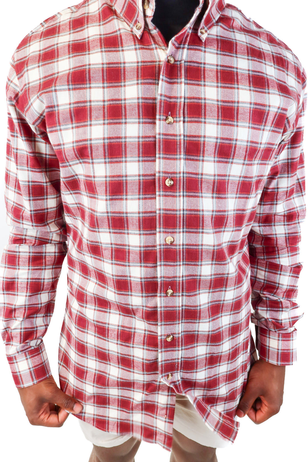 thomas mason maroon flannel (xxl*)