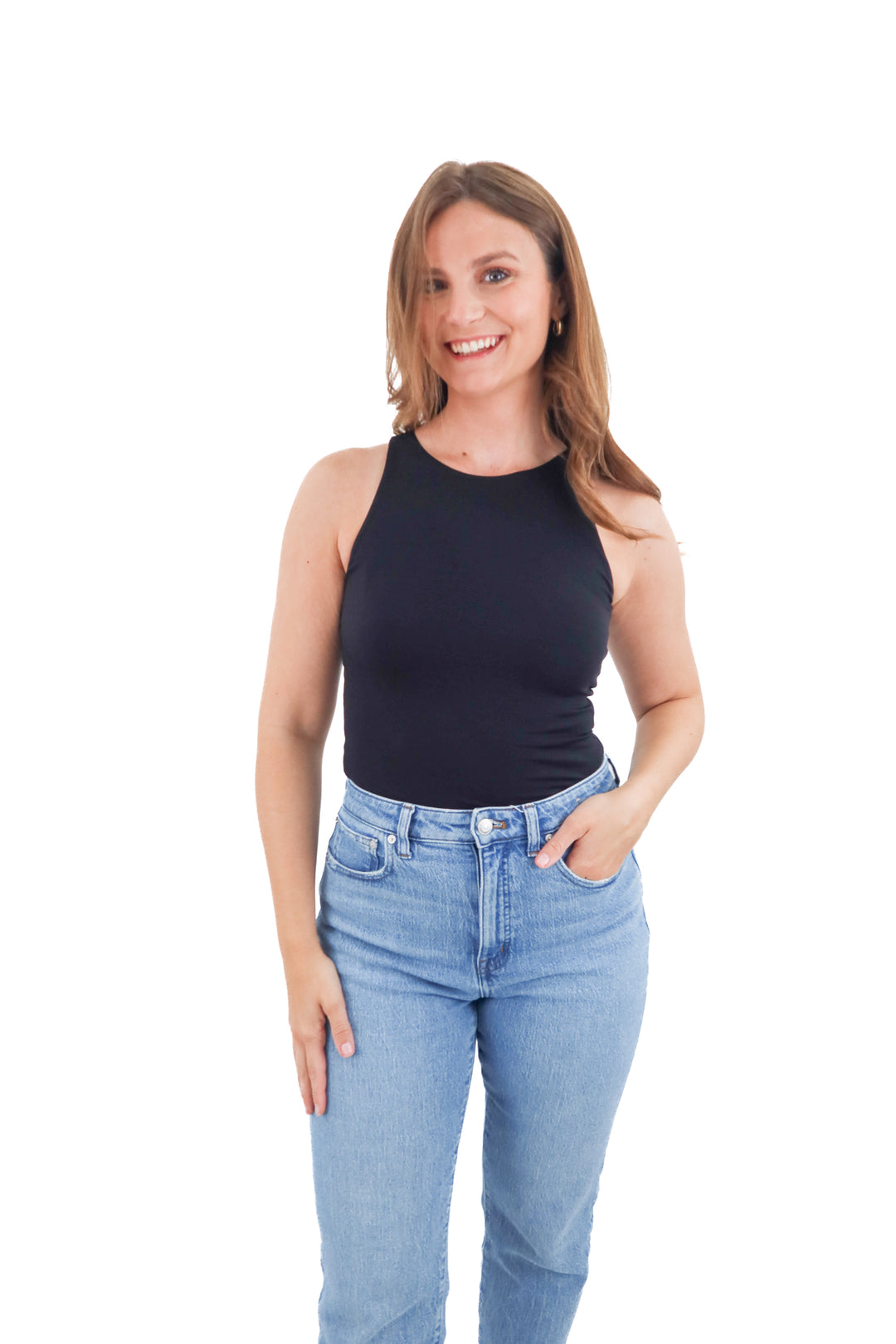 spanx black tank (s; retail $68)