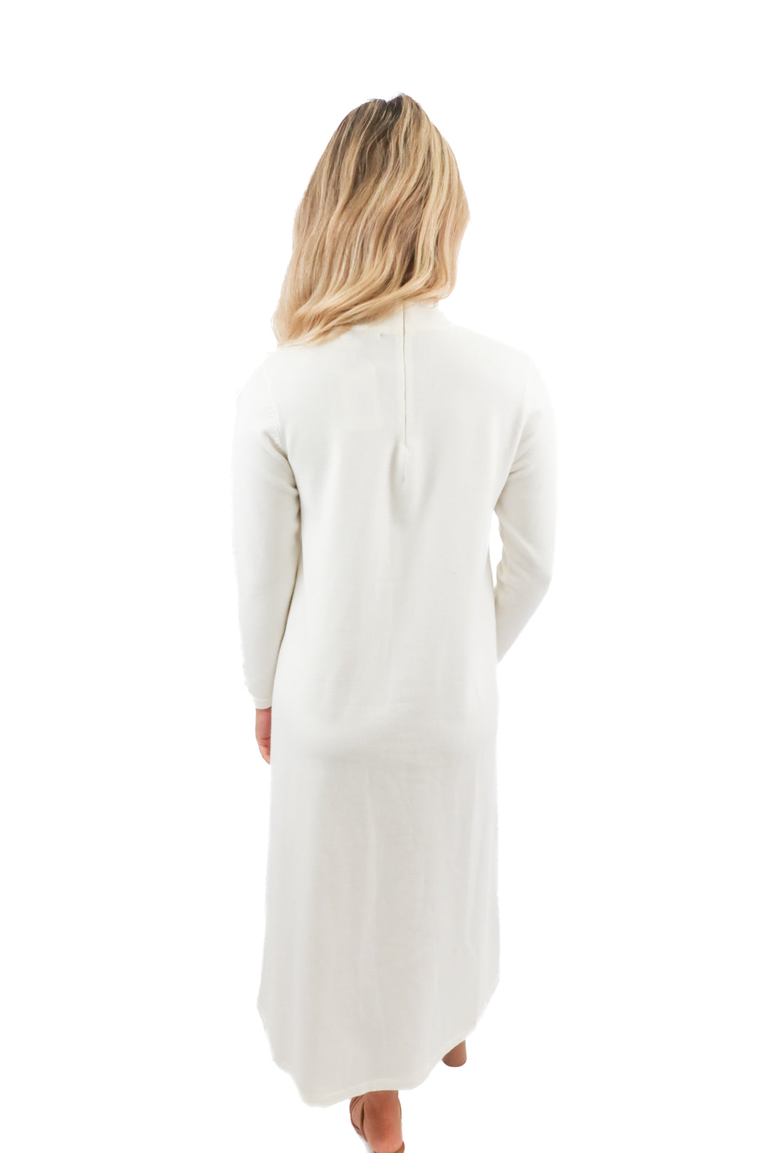 Tuckernuck cream mockneck sweater dress (S)