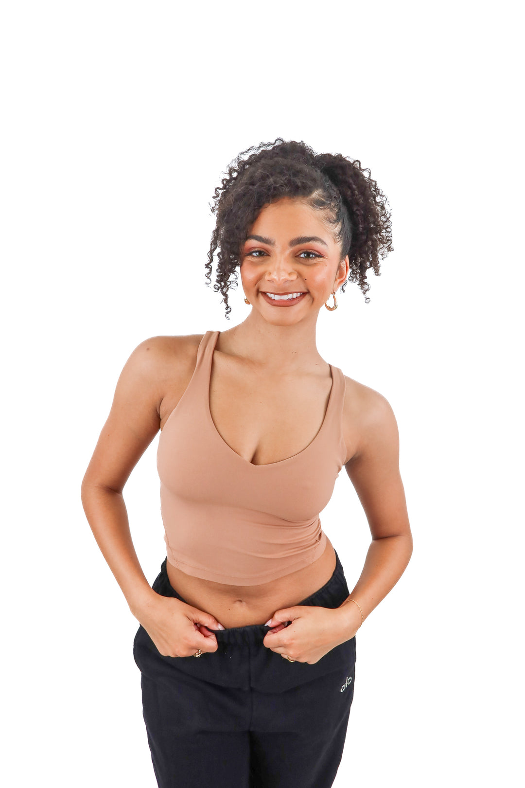lululemon brown exercise top (6)
