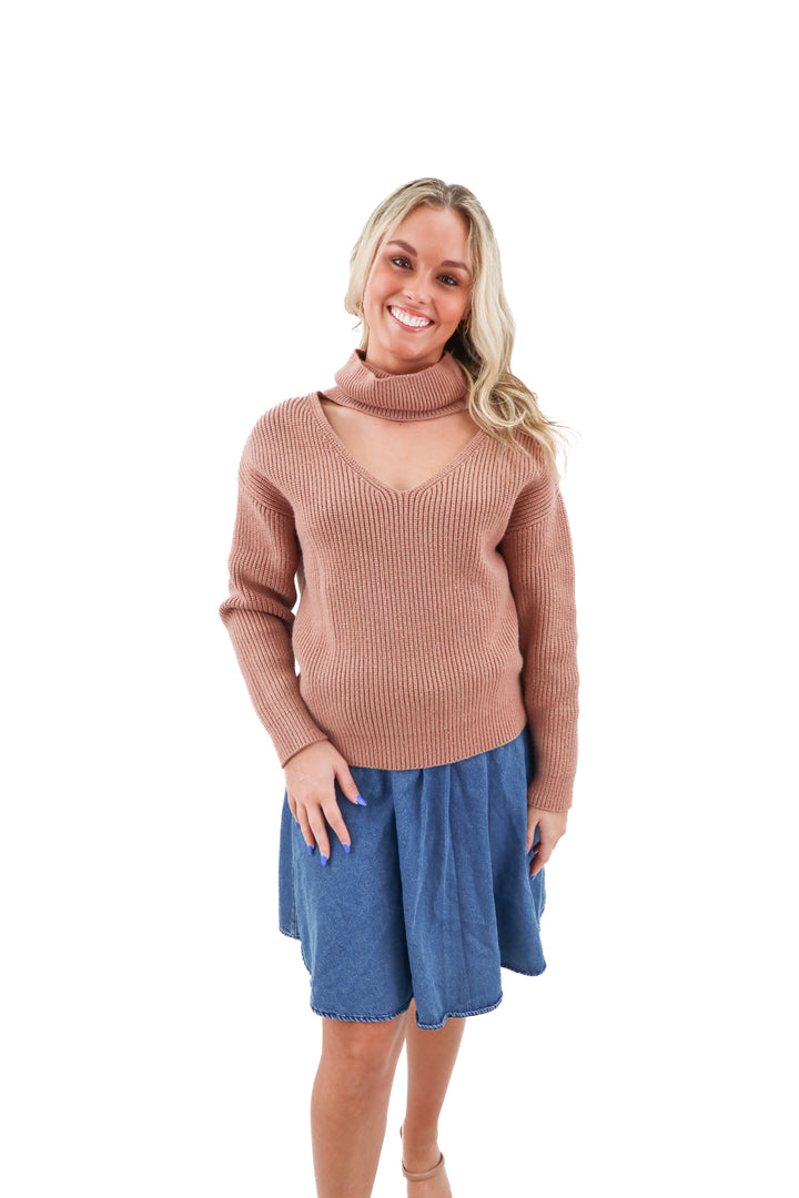 lovers and friends brown sweater (s; retail $149)