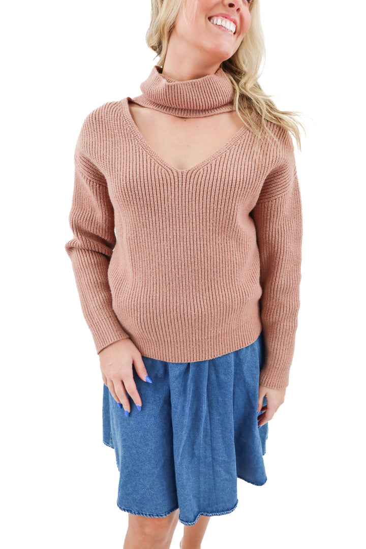 lovers and friends brown sweater (s; retail $149)