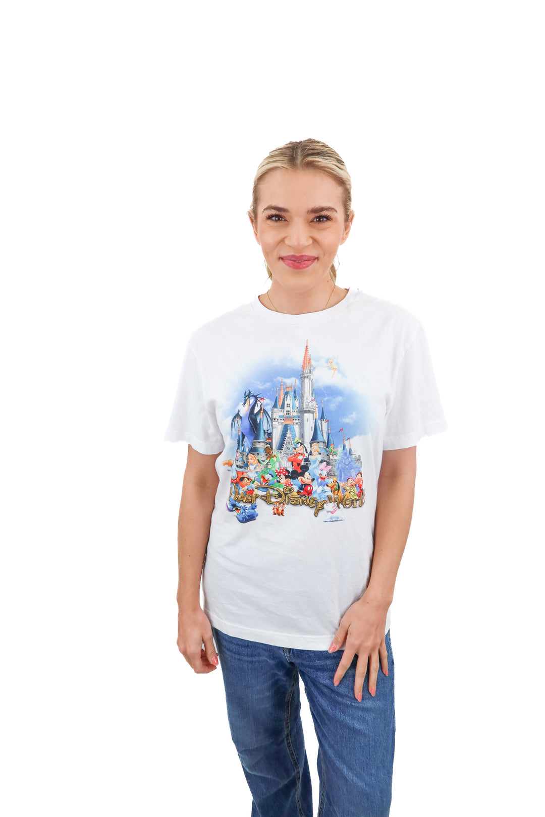 Walt Disney World white graphic tee (S)