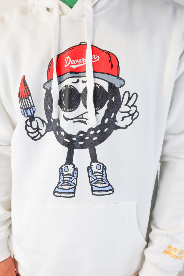 devereaux white hoodie (xxl)