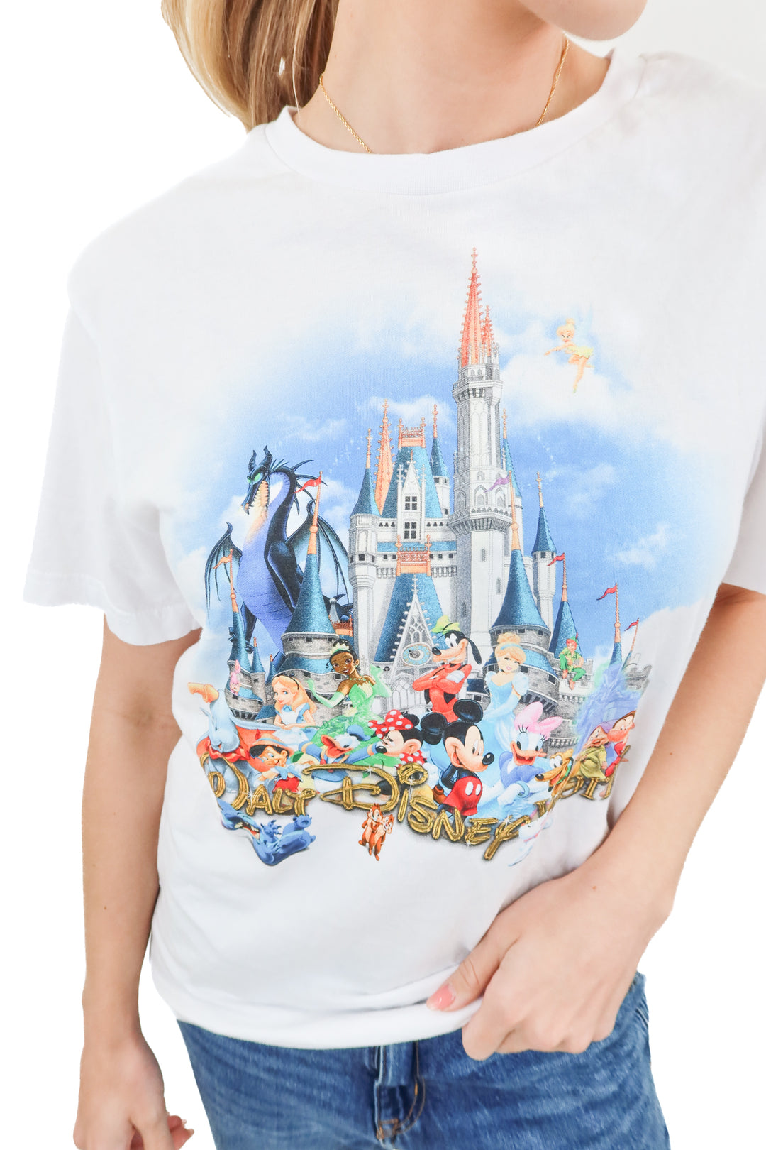 Walt Disney World white graphic tee (S)