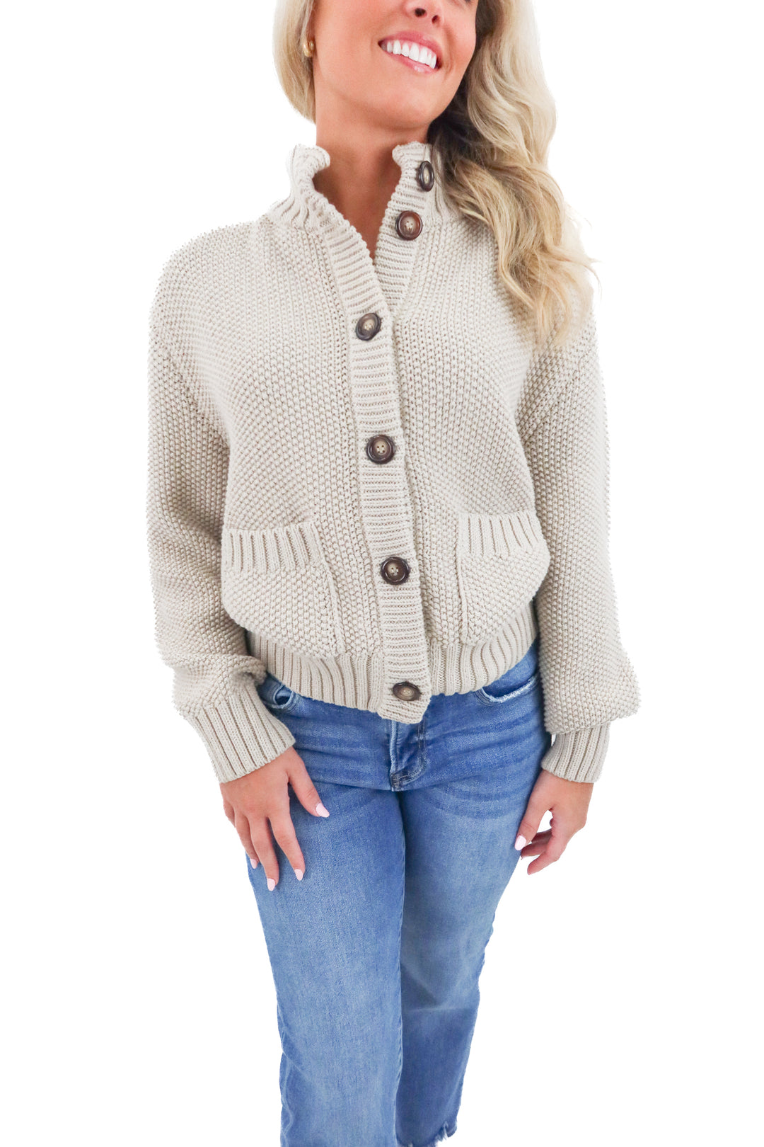 alice walk oatmeal knit cardigan NWT (s; retail $375)