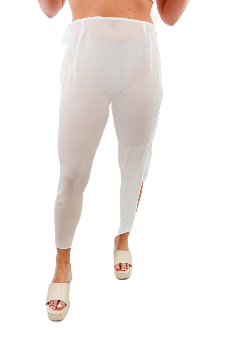naked cashmere sheer white skirt NWT (m; retail $250)