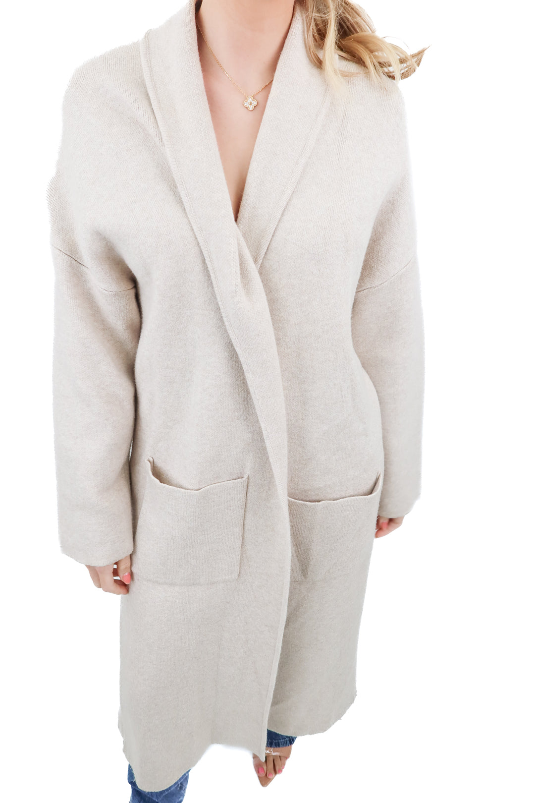 MNG neutral knit cardigan (s; retail $95)