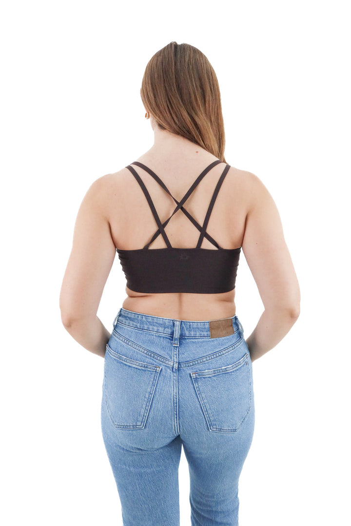Offline by aerie brown sports bra (m)