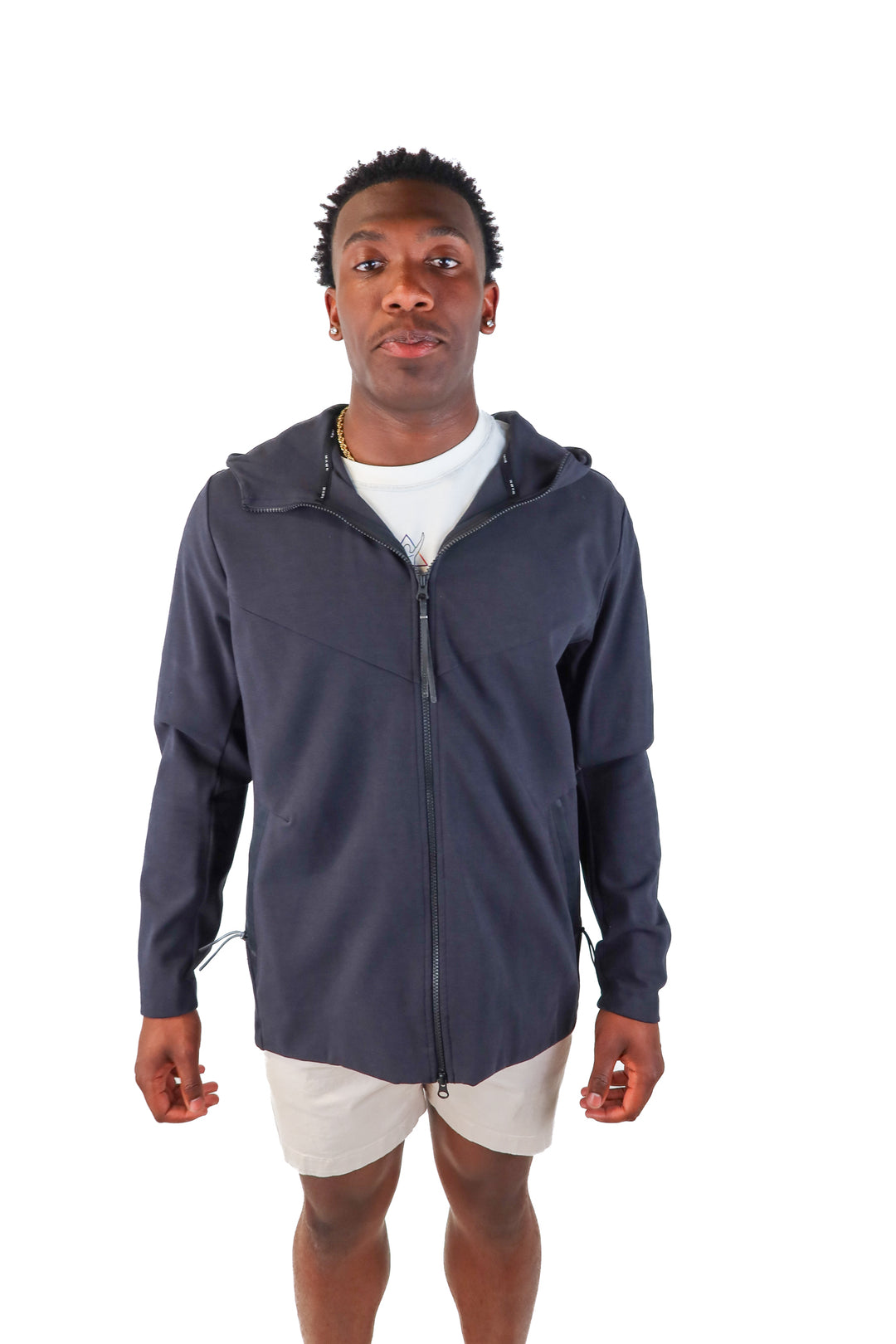nike black zip up jacket (XL)