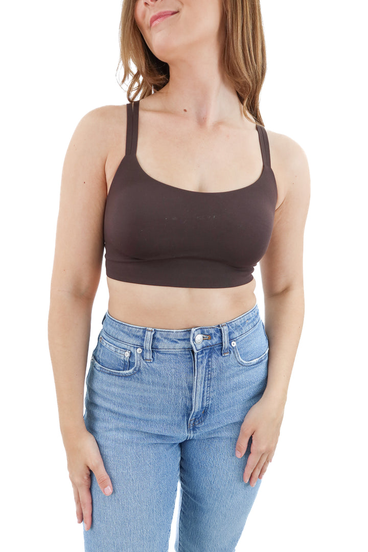 Offline by aerie brown sports bra (m)