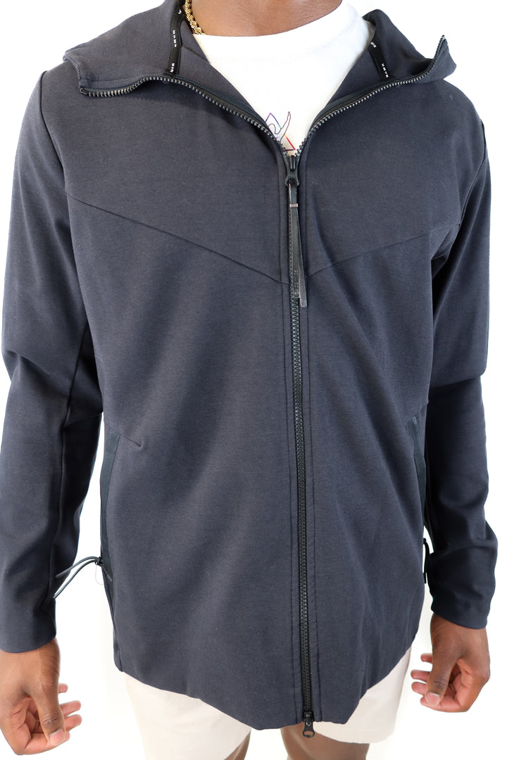 nike black zip up jacket (XL)