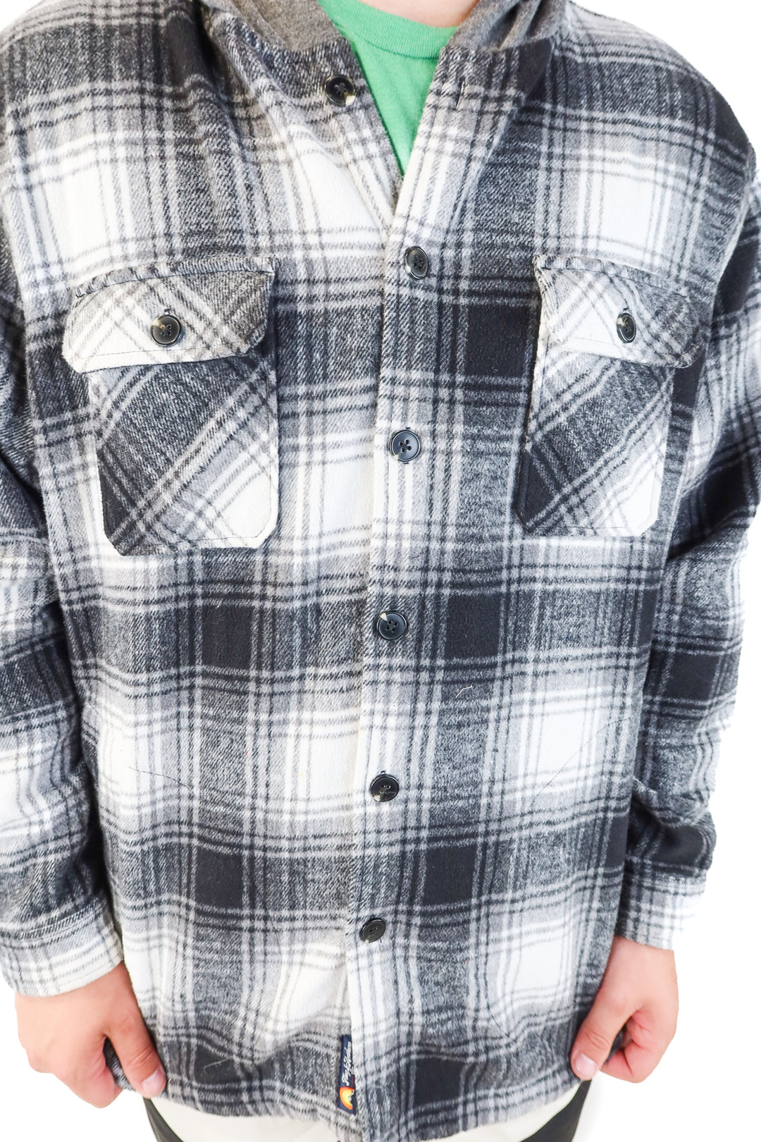 flag & anthem black/white flannel (xxl)