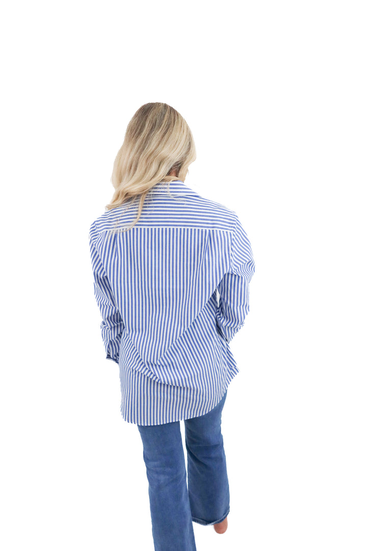 wnu white and blue button down (6; retail $250)
