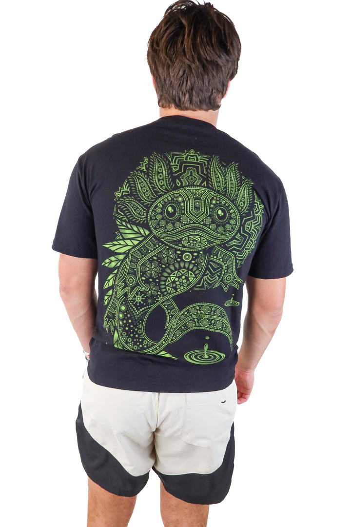 gecko colorful graphic tshirt (L)