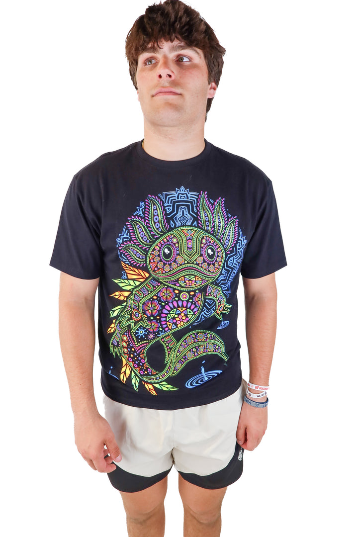 gecko colorful graphic tshirt (L)