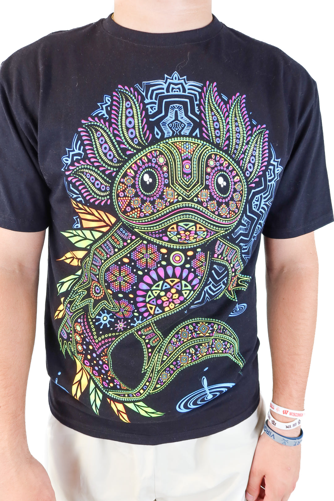 gecko colorful graphic tshirt (L)