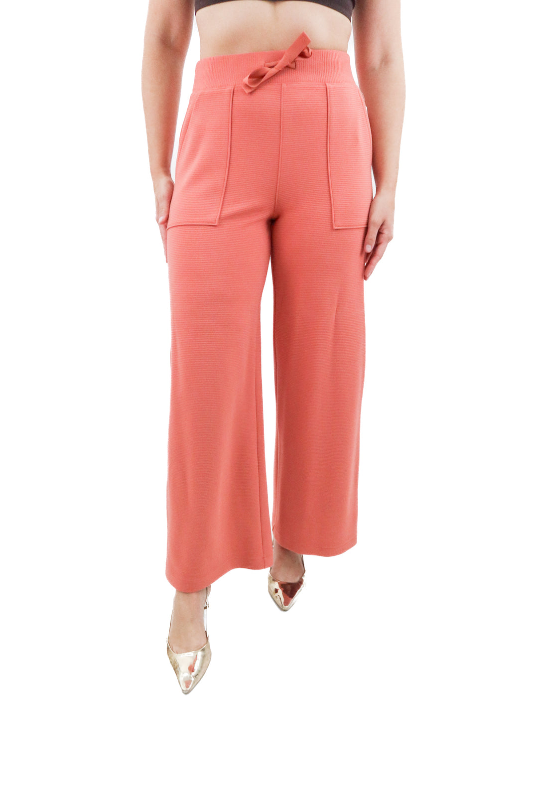 spanx coral ribbed lounge pant (s; retail $118)