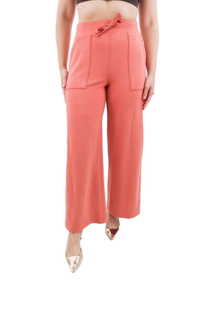 spanx coral ribbed lounge pant (s; retail $118)