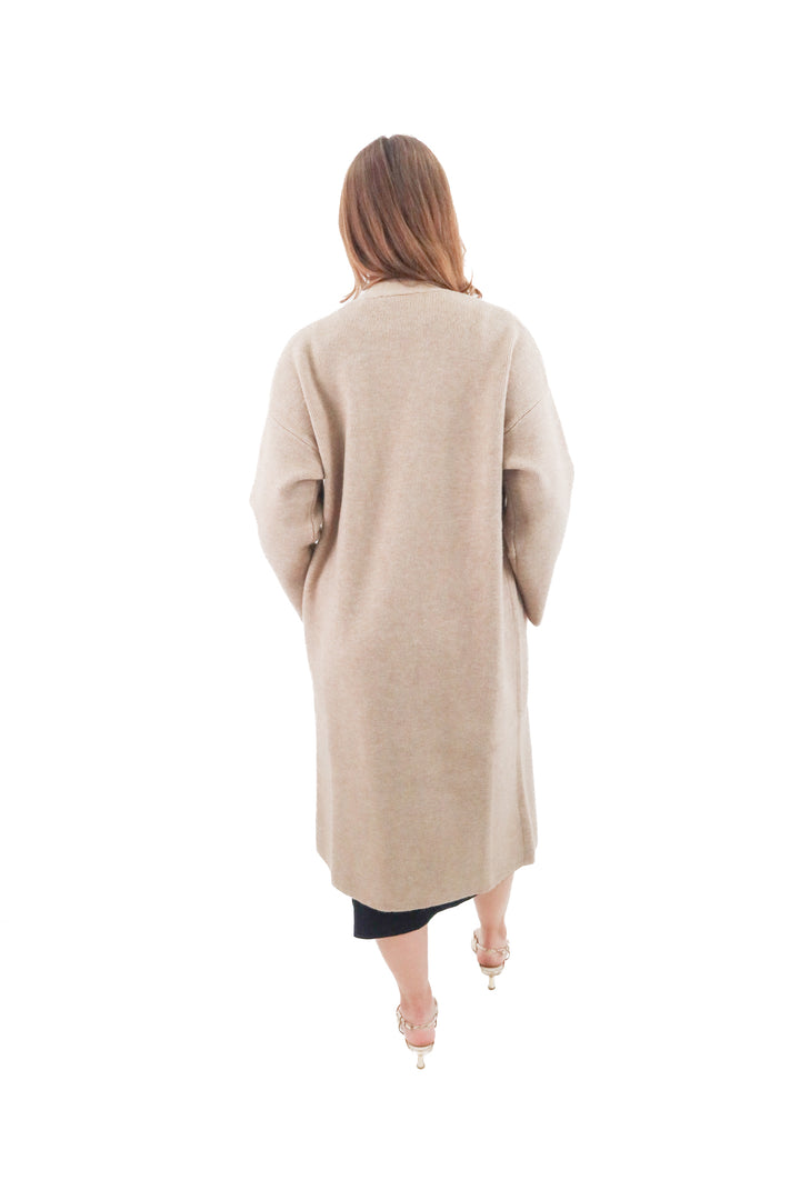 mango tan long cardigan (xs; retail $140)