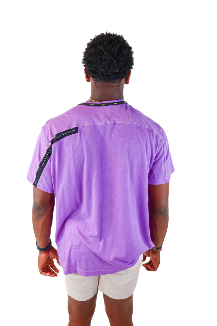 nike dri fit purple tshirt (xl)