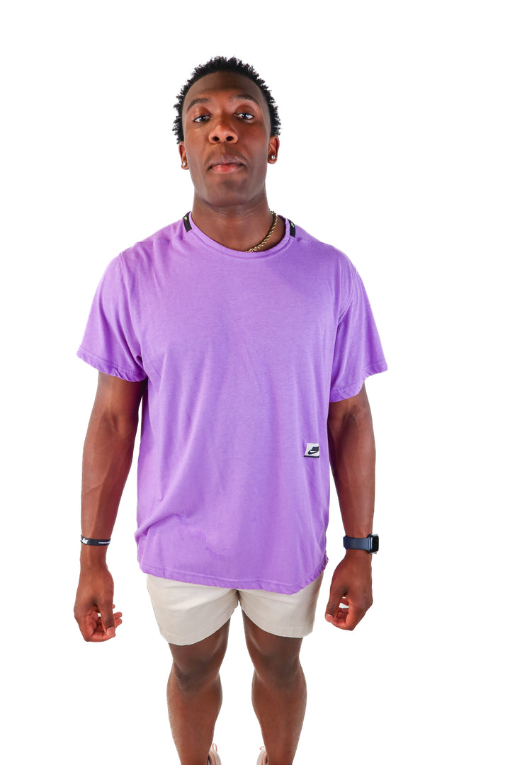 nike dri fit purple tshirt (xl)