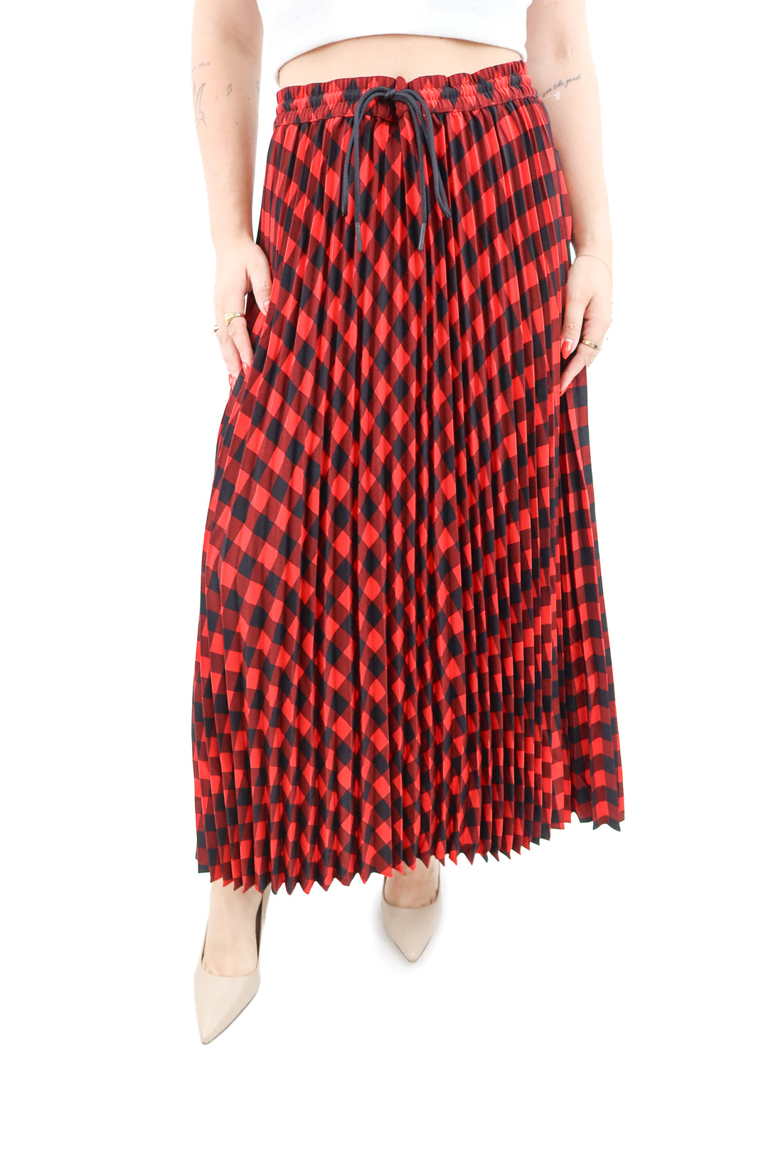 woolrich x target red checkered skirt (m; retail $45)