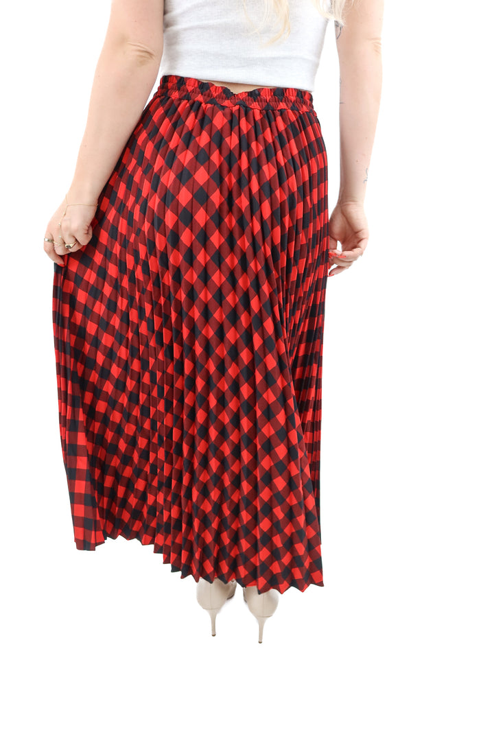 woolrich x target red checkered skirt (m; retail $45)
