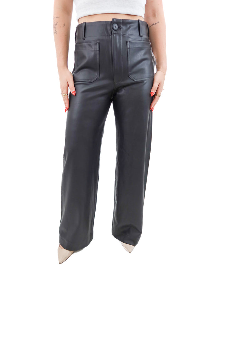 maeve black vegan the colette full length pants nwt (29; retail $158)