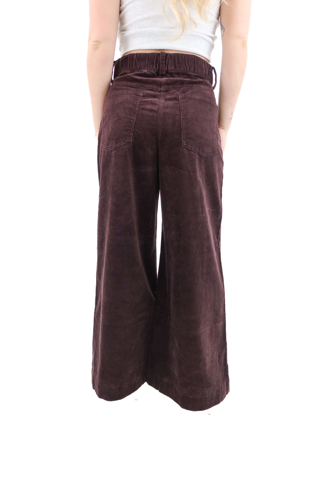 banana republic brown corduroy pants nwt (8; retail $140)