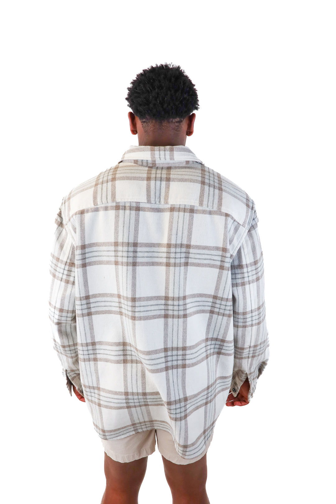 h&m neutral shacket (xl)
