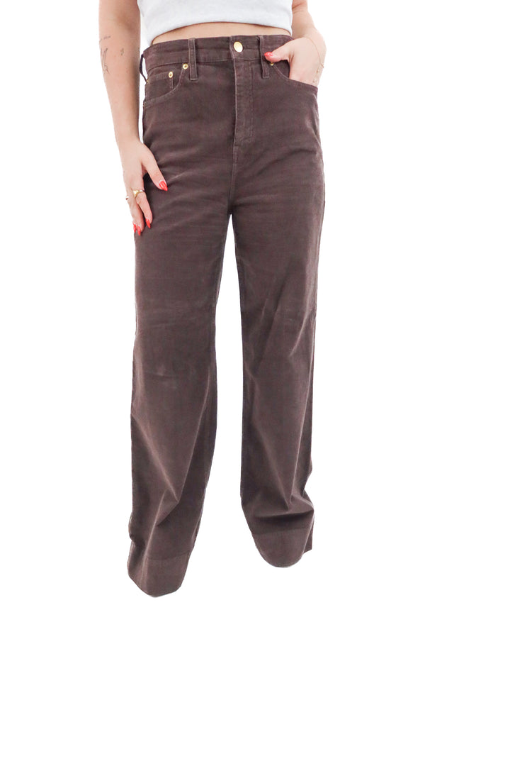 J.Crew brown corduroy wide leg (m; retail $110)