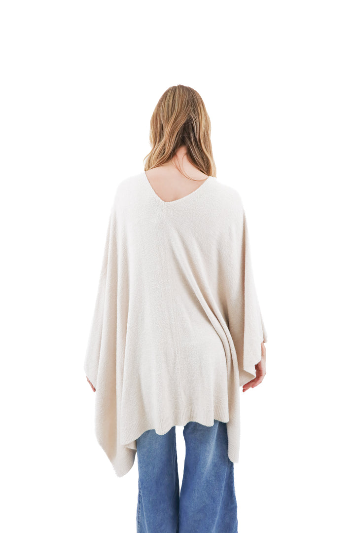 barefoot dreams stone-pearl weekend wrap nwt (os; retail $118)