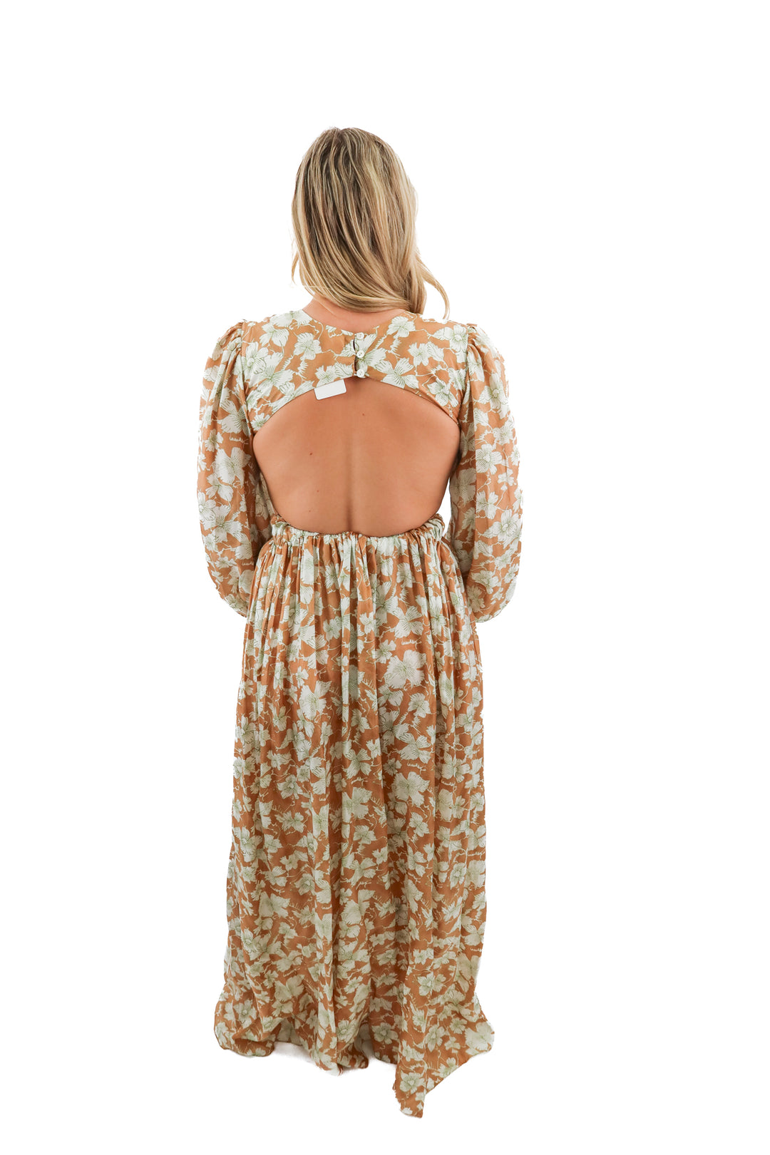 hannah floral cut out dress (s; retail $440)
