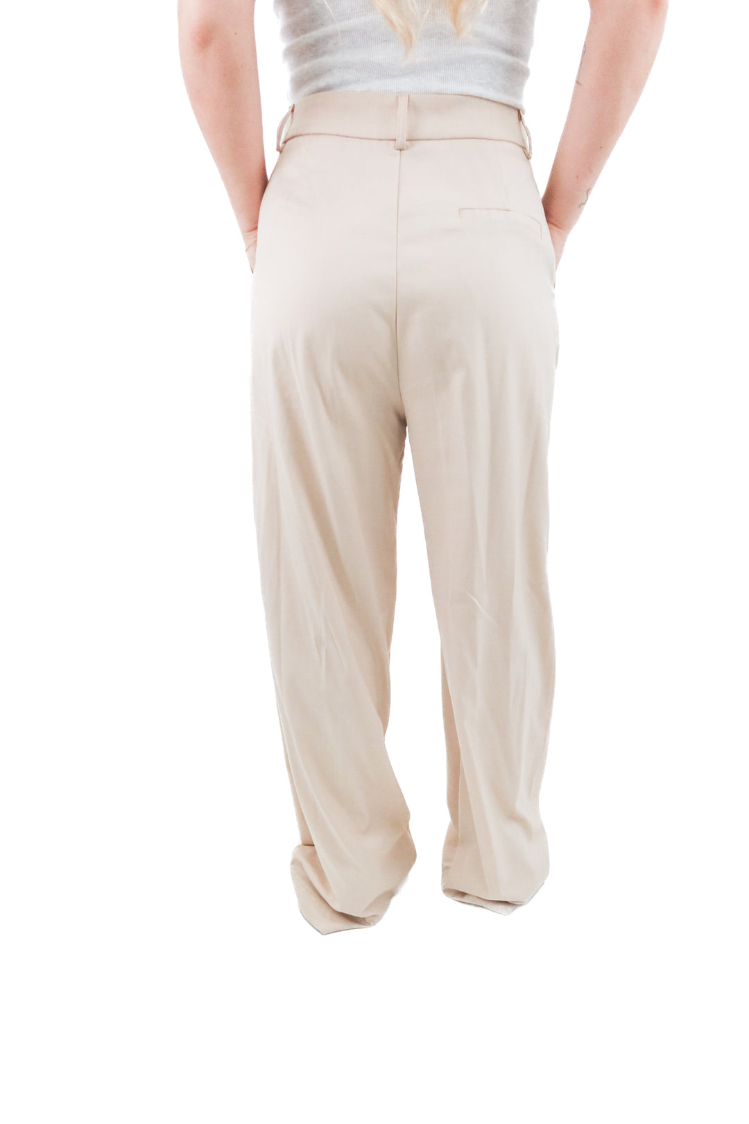 amenah beige pants (l; retail $50)
