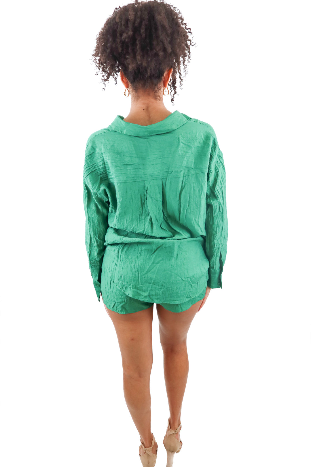 vici green plisse set (s; retail $88)