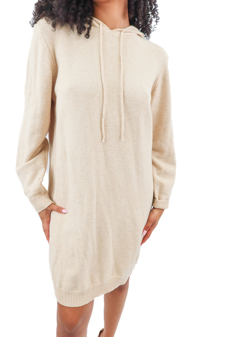 cozy co beige sweater dress (L)