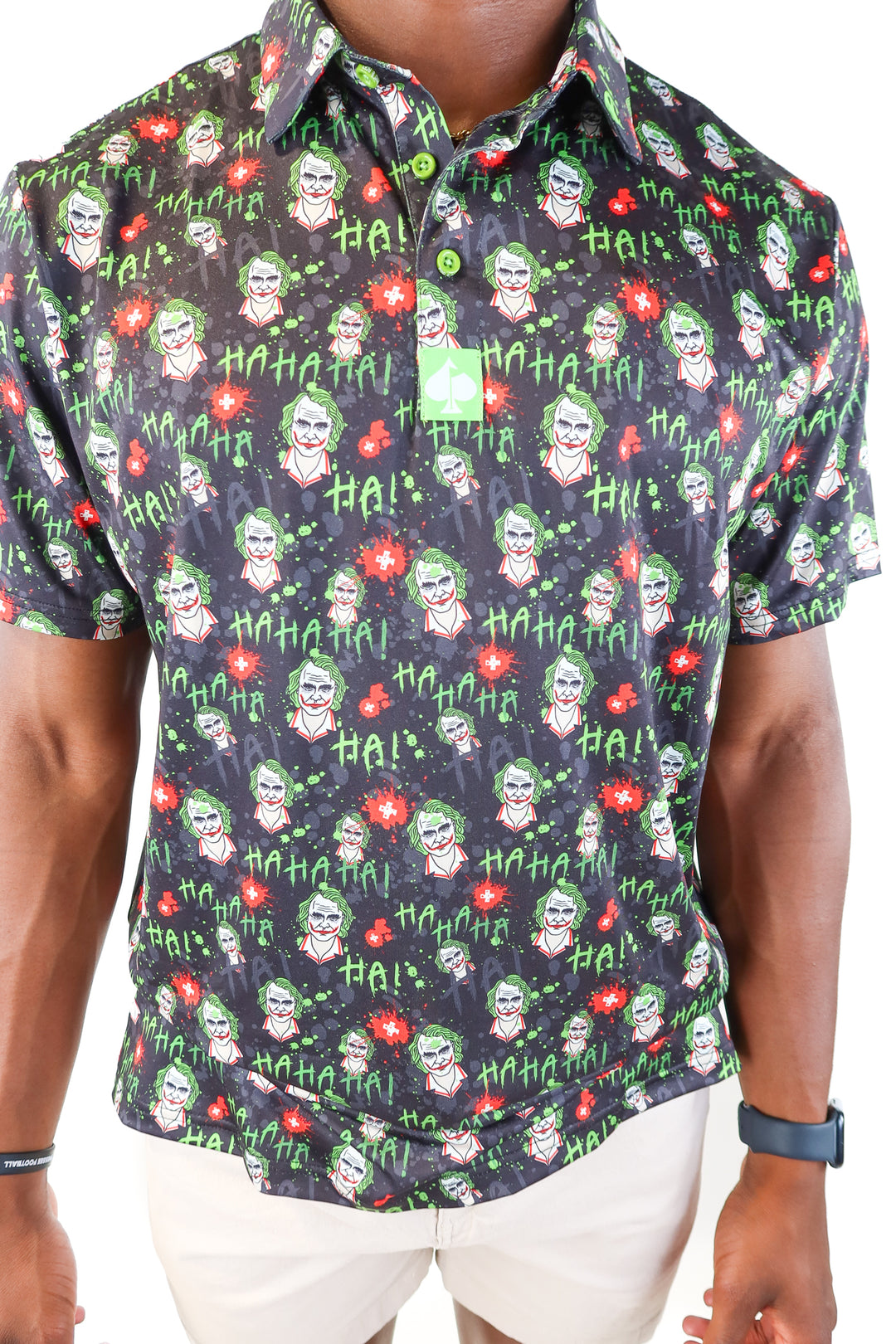 pins & aces joker polo NWT (XL)