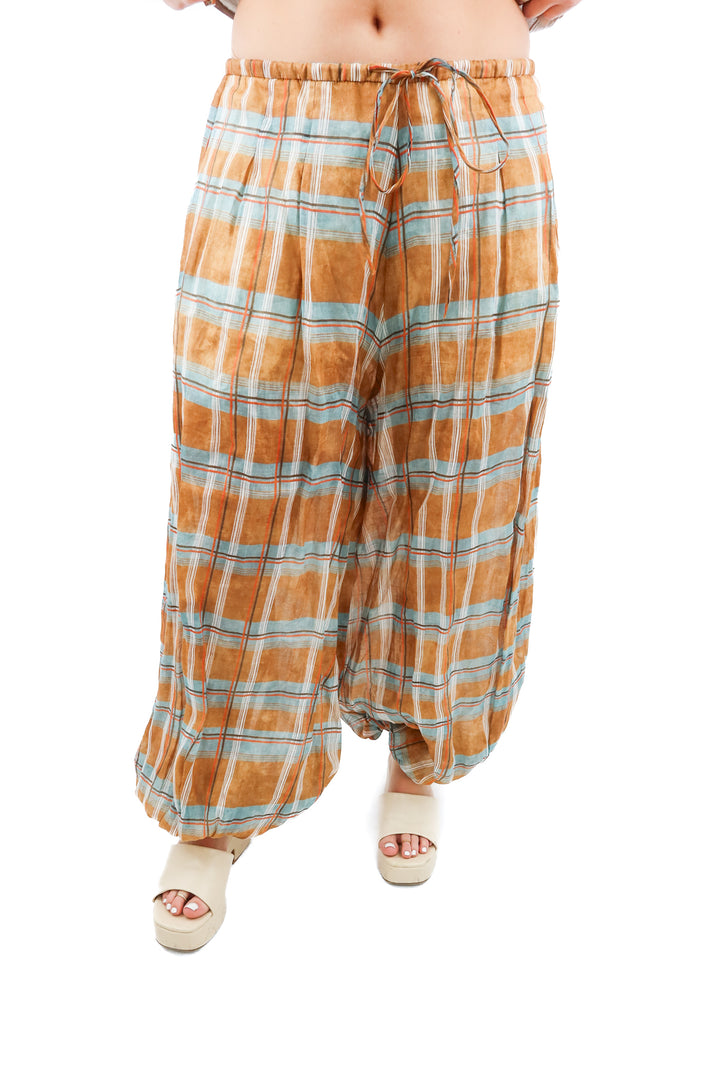 Zara plaid balloon pants (S)