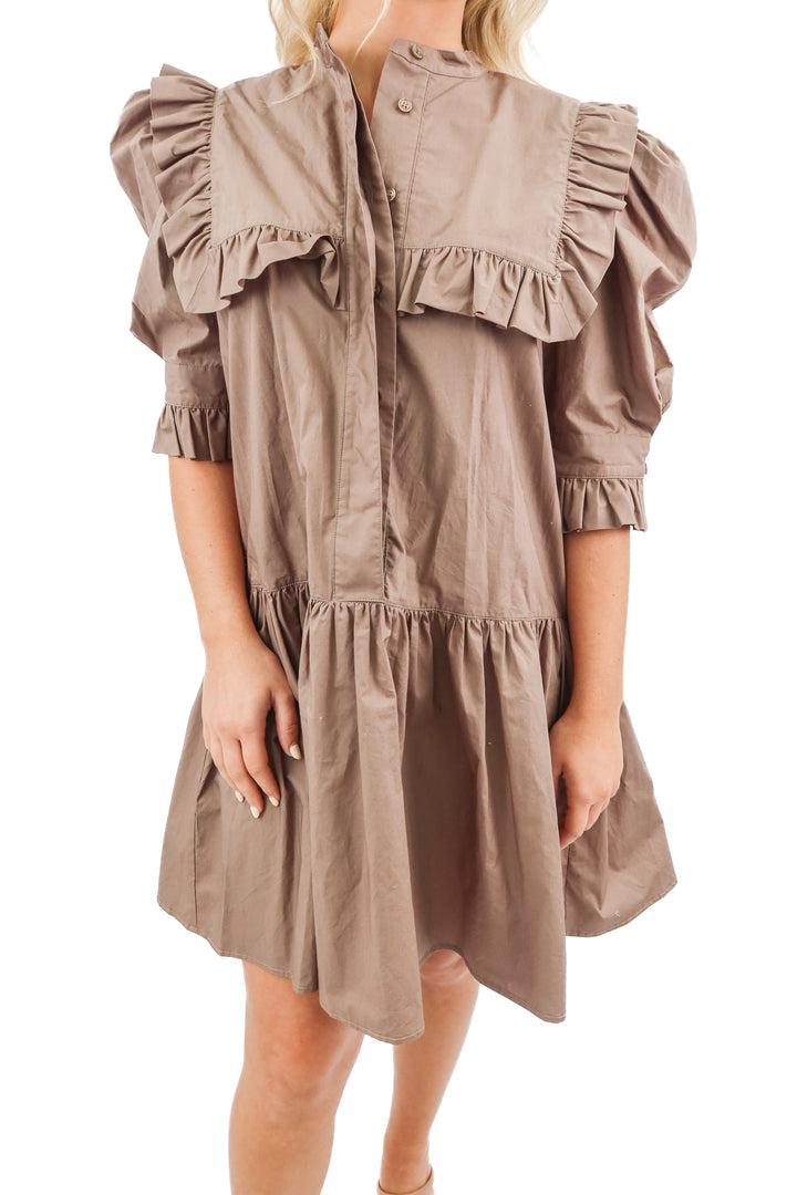 by malene birger brown mini dress (40/ US8; retail $378)