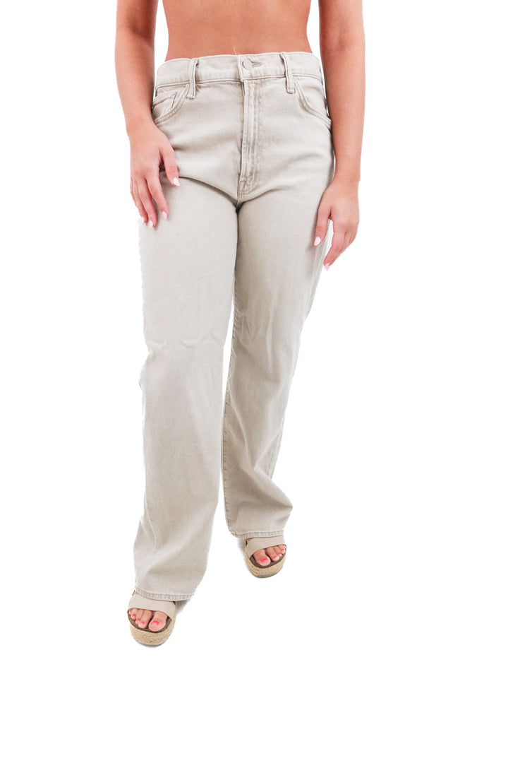 mother tan the dodger sneak denim (27; retail $278)