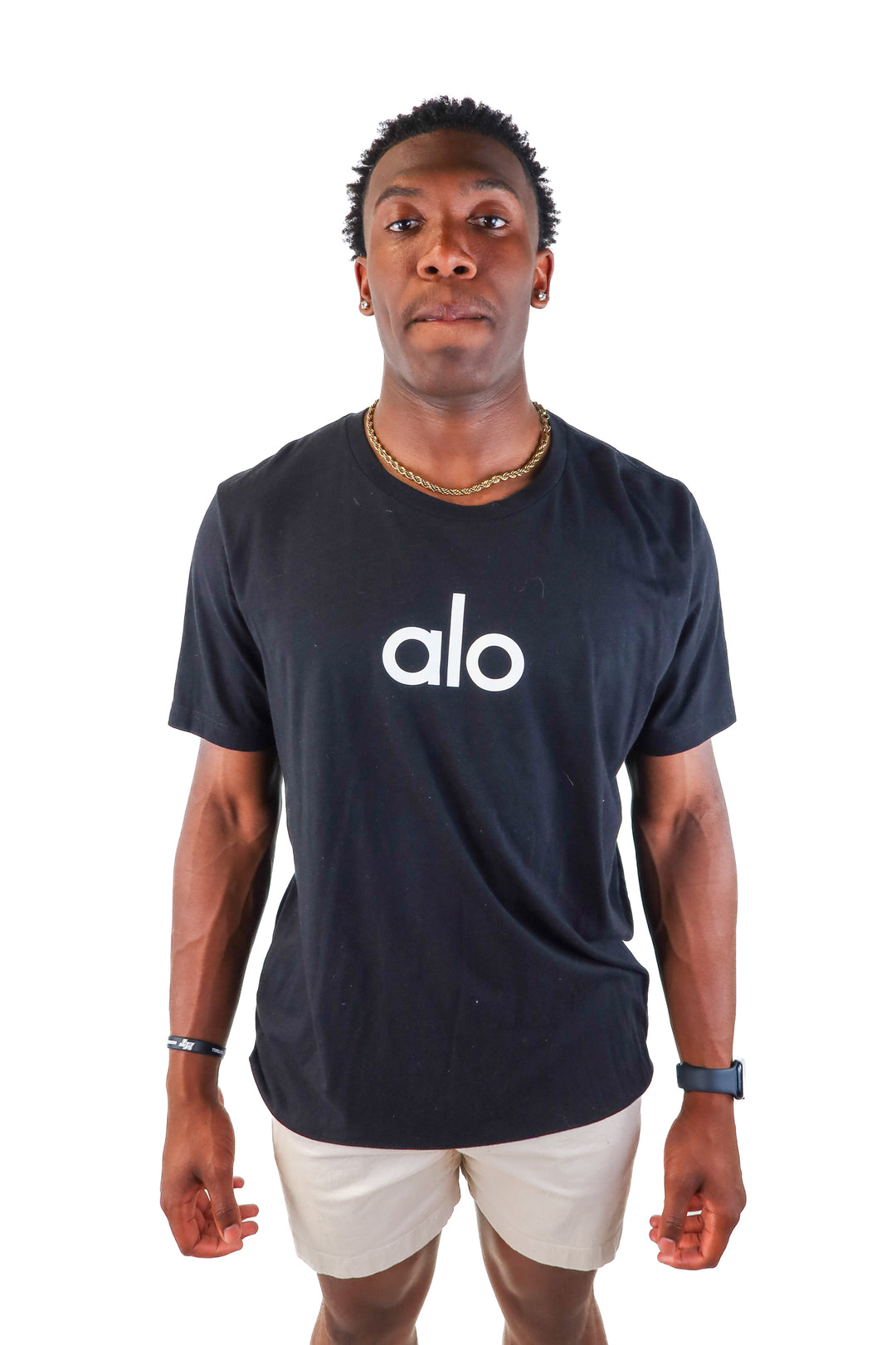 alo black tshirt (xl*)
