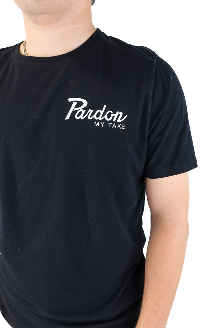 SOLD Barstool black pardon my take tshirt (xl)