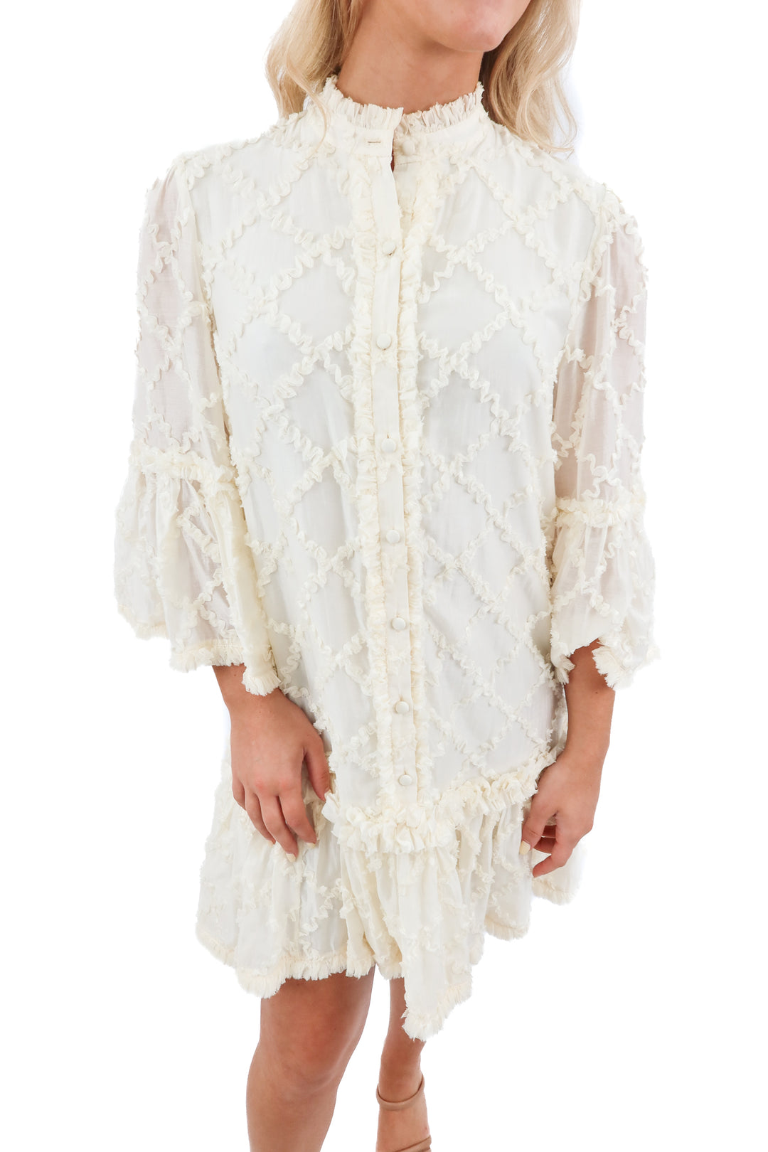 alexis cream mini dress (S)